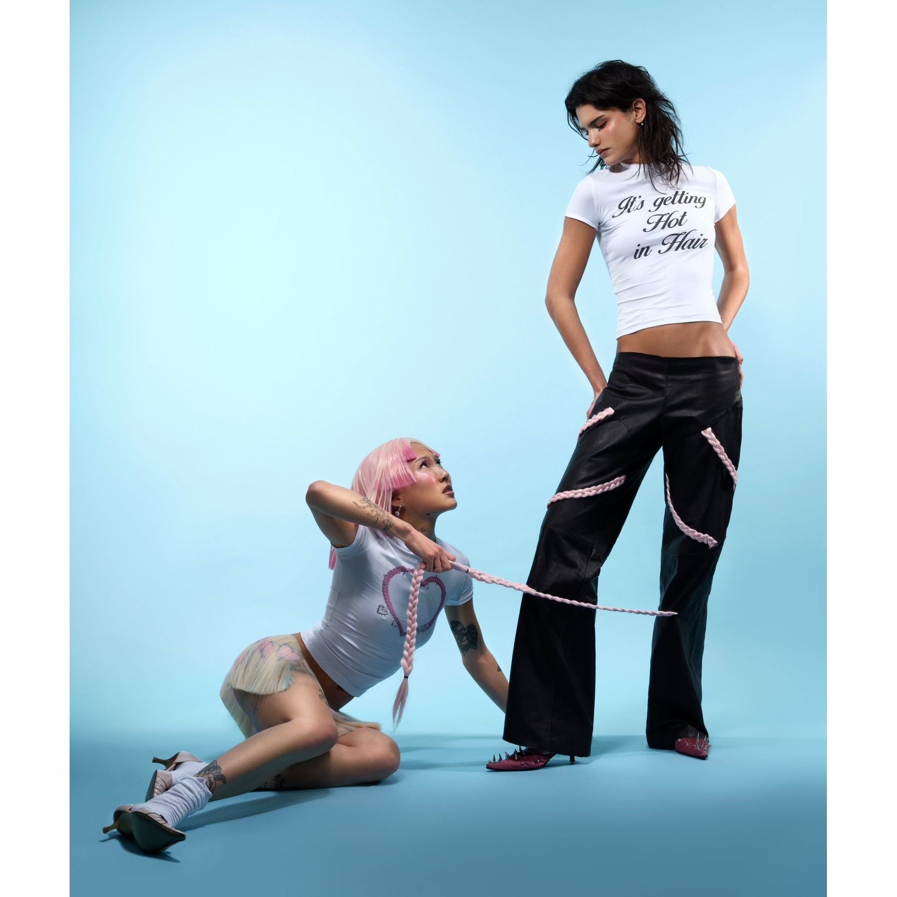 MAIN C-HAIR-ACTER LEATHER PANTS