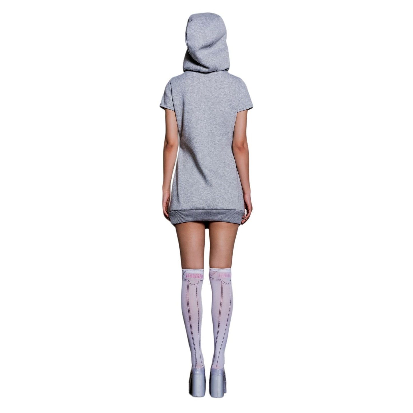 GREY HOODIE DRESS