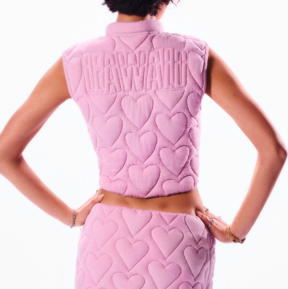 PINK HEART MICRO SKIRT