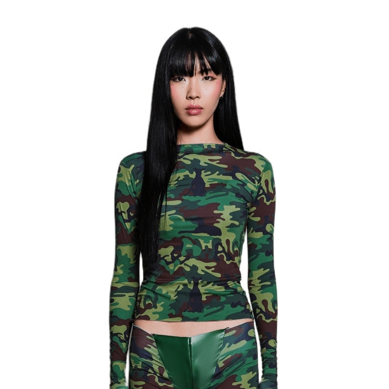 LONG SLEEVE DOGOUFLAGE TOP
