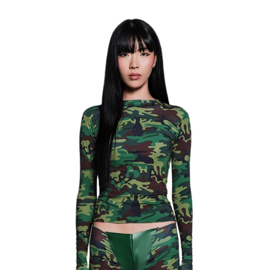 LONG SLEEVE DOGOUFLAGE TOP