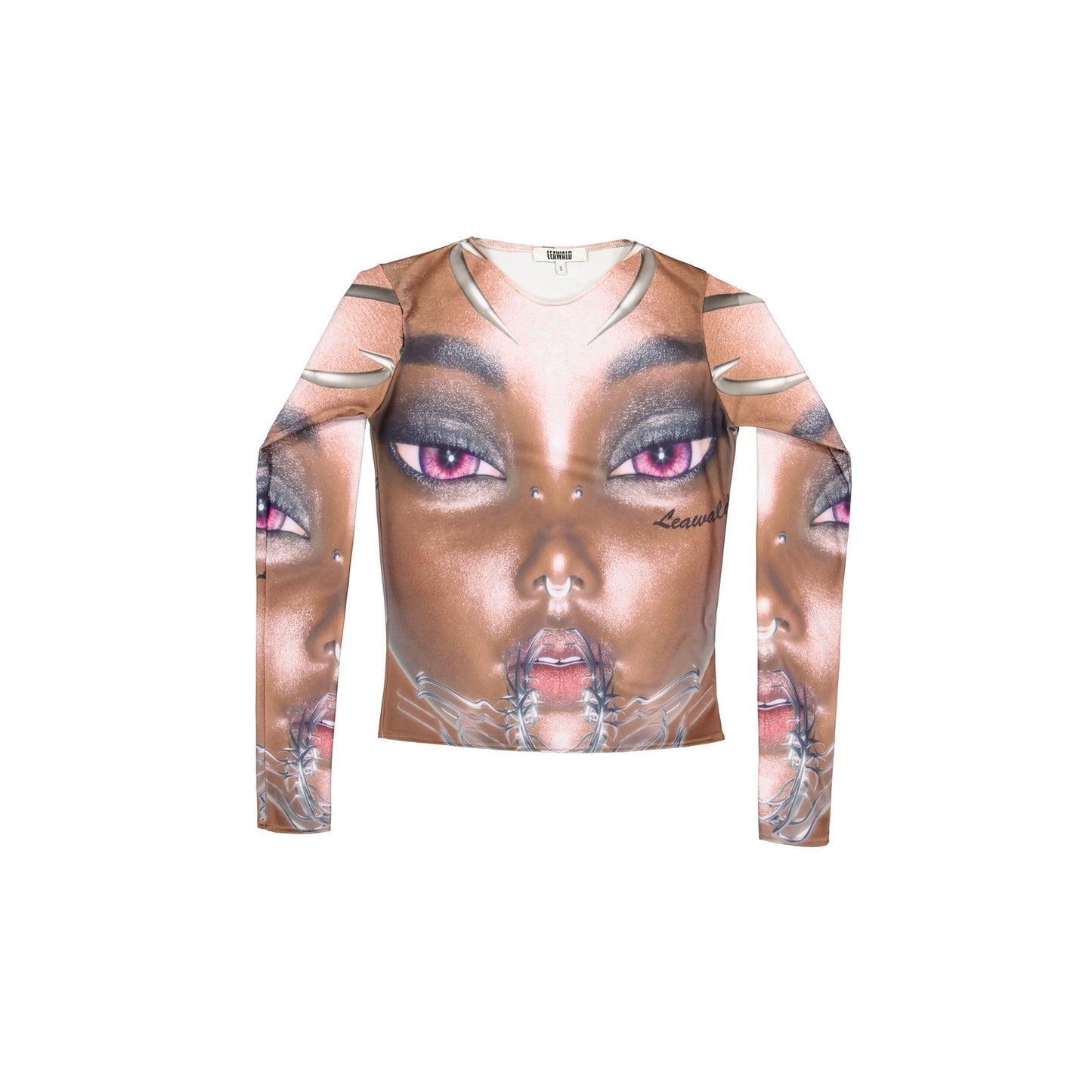 LONG SLEEVE TRIBAL FACE TOP