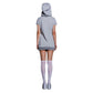 GREY HOODIE DRESS