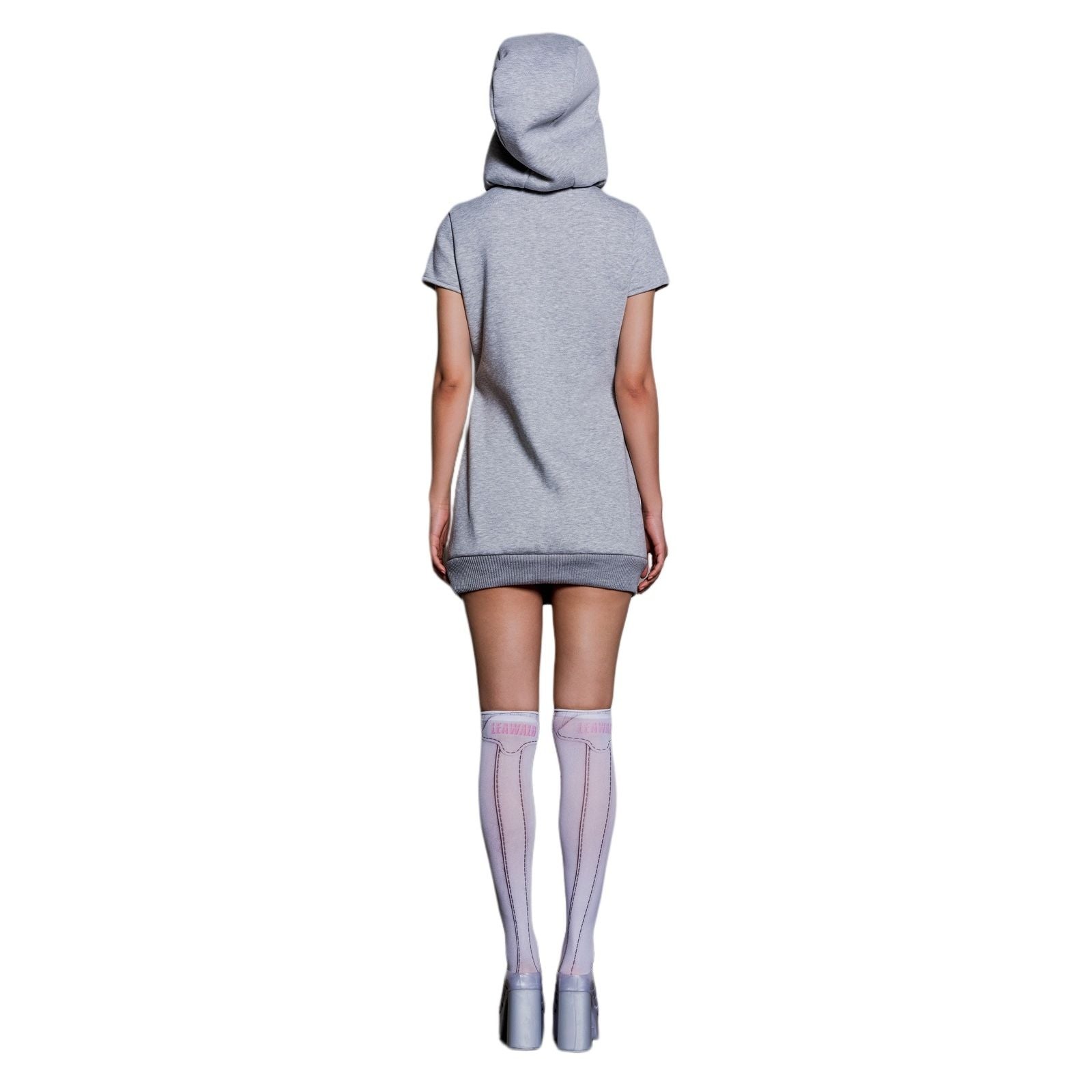 GREY HOODIE DRESS